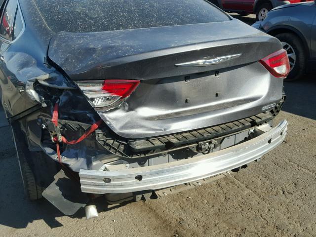 1C3CCCAB2GN151705 - 2016 CHRYSLER 200 LIMITE SILVER photo 9