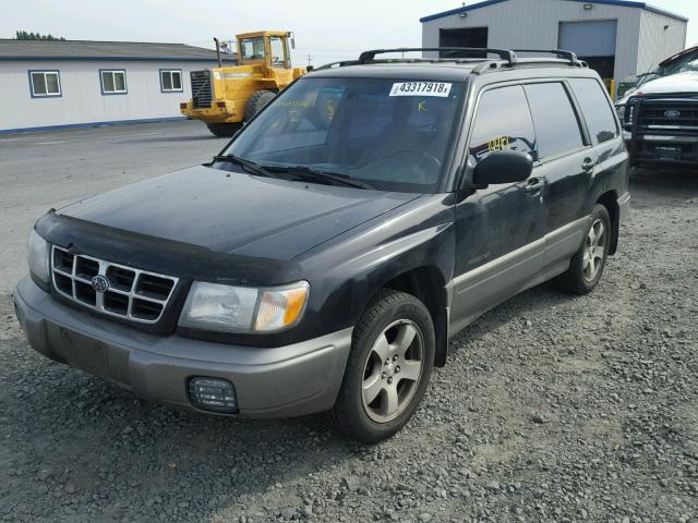 JF1SF6554XH737055 - 1999 SUBARU FORESTER S BLACK photo 2