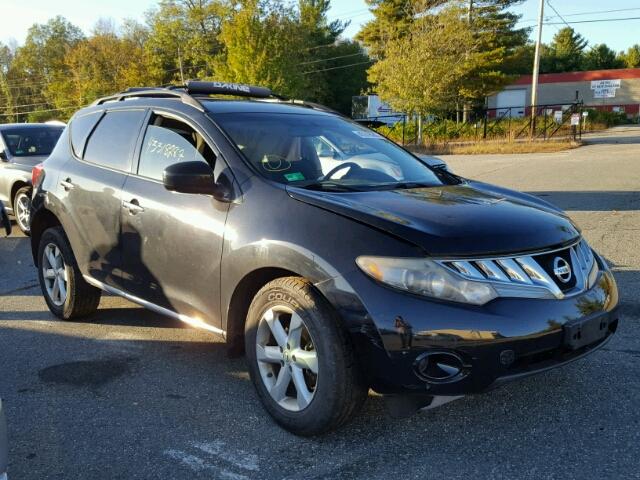 JN8AZ18W99W135940 - 2009 NISSAN MURANO BLACK photo 1