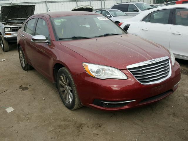 1C3CCBCG0DN711896 - 2013 CHRYSLER 200 LIMITE RED photo 1