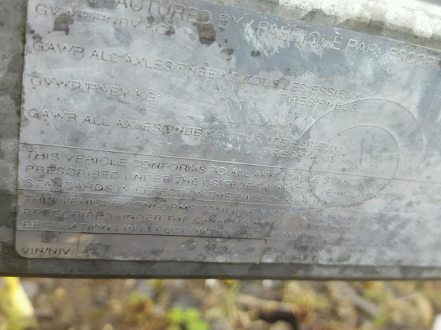 405117WB1WT000035 - 1998 UTILITY TRAILER SILVER photo 10