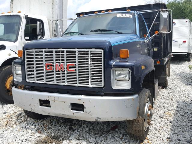 1GDJ6H1P0NJ505692 - 1992 GMC TOPKICK C6 BLUE photo 9