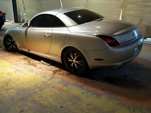 JTHFN48Y150070626 - 2005 LEXUS SC 430 SILVER photo 3