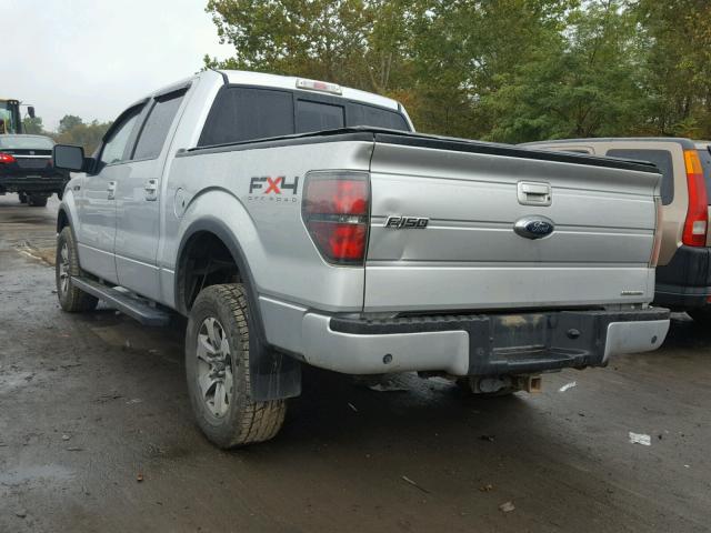 1FTFW1EF2BFD33425 - 2011 FORD F150 SUPER SILVER photo 3