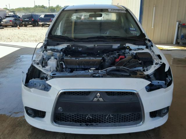 JA32U8FW0FU011247 - 2015 MITSUBISHI LANCER GT WHITE photo 9