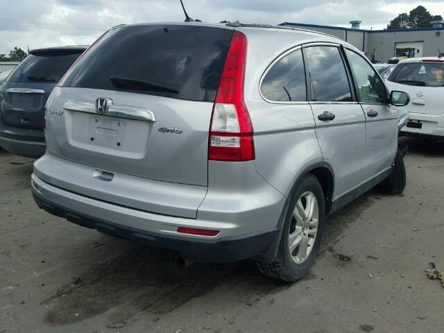 5J6RE4H58AL060067 - 2010 HONDA CR-V EX SILVER photo 4