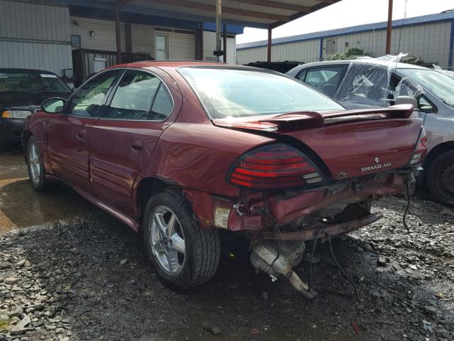 1G2NF52F12C305080 - 2002 PONTIAC GRAND AM S Tünd qırmızı foto 3