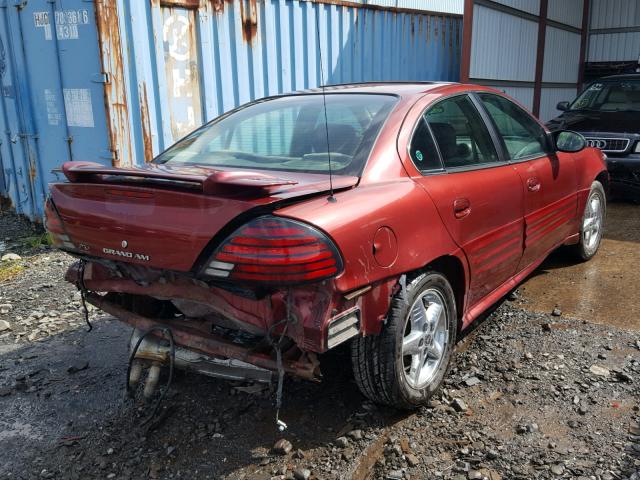 1G2NF52F12C305080 - 2002 PONTIAC GRAND AM S Tünd qırmızı foto 4