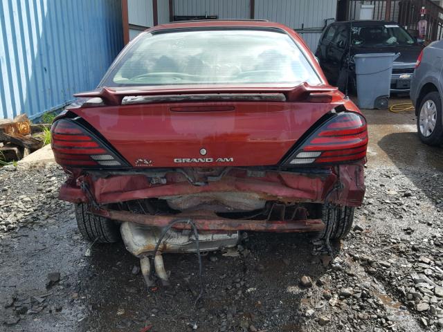 1G2NF52F12C305080 - 2002 PONTIAC GRAND AM S Tünd qırmızı foto 9