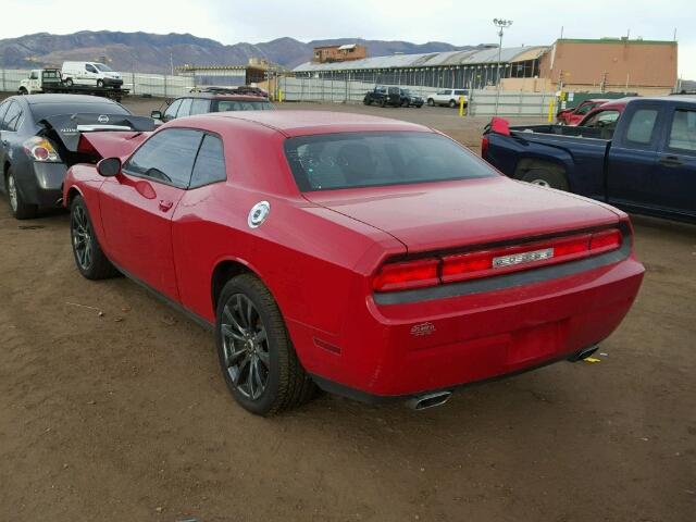 2B3CJ4DG6BH542258 - 2011 DODGE CHALLENGER RED photo 3