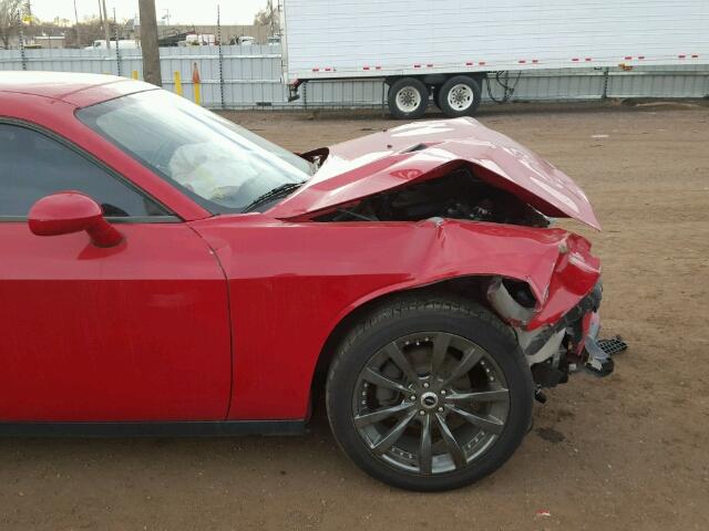 2B3CJ4DG6BH542258 - 2011 DODGE CHALLENGER RED photo 9