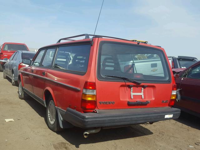 YV1AW8809P1950636 - 1993 VOLVO 240 RED photo 3