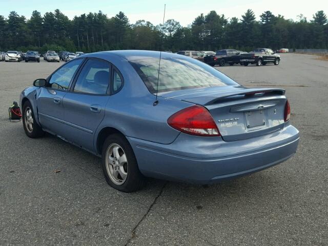 1FAFP53205A212212 - 2005 FORD TAURUS BLUE photo 3