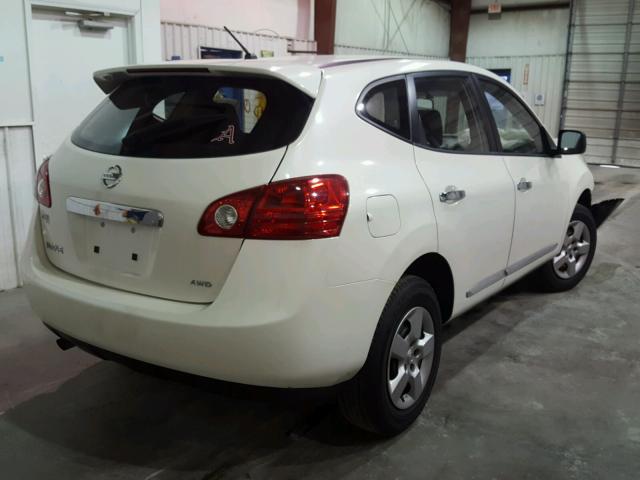 JN8AS5MV4DW645369 - 2013 NISSAN ROGUE S WHITE photo 4