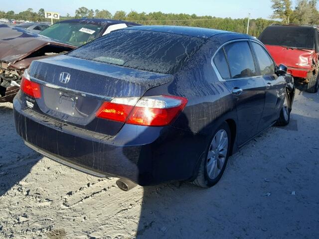 1HGCR2F79DA045507 - 2013 HONDA ACCORD EX BLUE photo 4