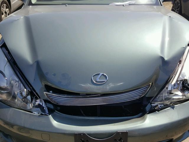 JTHBA30G755098103 - 2005 LEXUS ES 330 GREEN photo 7