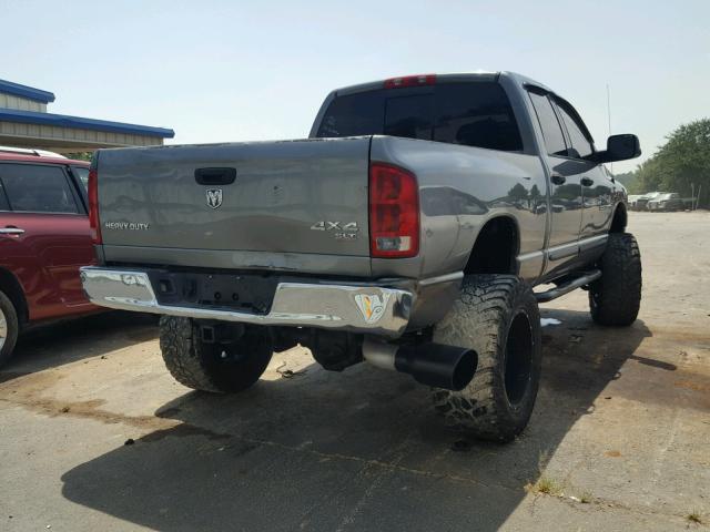 3D7KS28CX6G123392 - 2006 DODGE RAM 2500 S GRAY photo 4