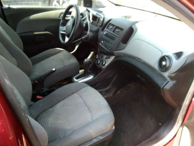 1G1JA6SGXD4154639 - 2013 CHEVROLET SONIC LS RED photo 5