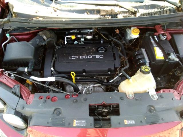 1G1JA6SGXD4154639 - 2013 CHEVROLET SONIC LS RED photo 7