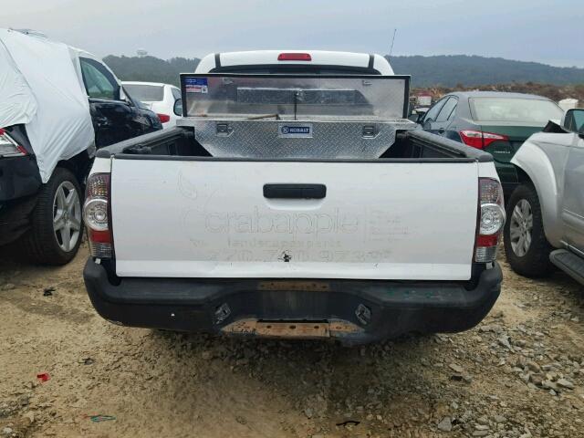 5TENX22N79Z649801 - 2009 TOYOTA TACOMA WHITE photo 6