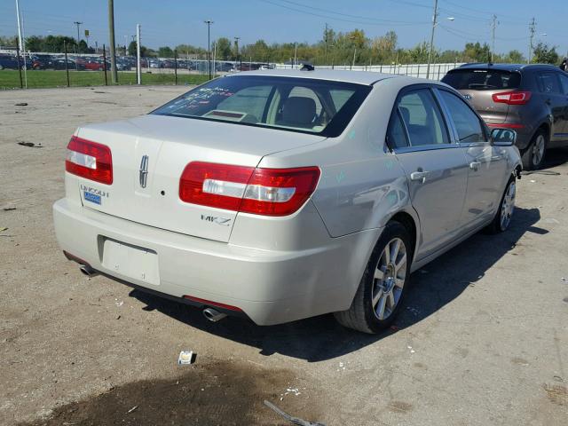 3LNHM26T17R658310 - 2007 LINCOLN MKZ WHITE photo 4