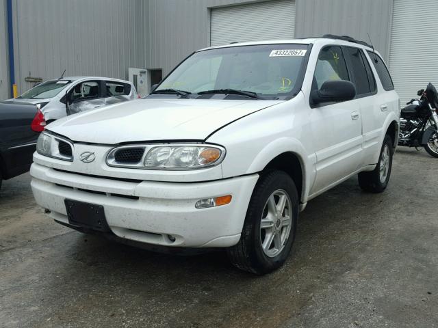 1GHDT13S422380215 - 2002 OLDSMOBILE BRAVADA WHITE photo 2