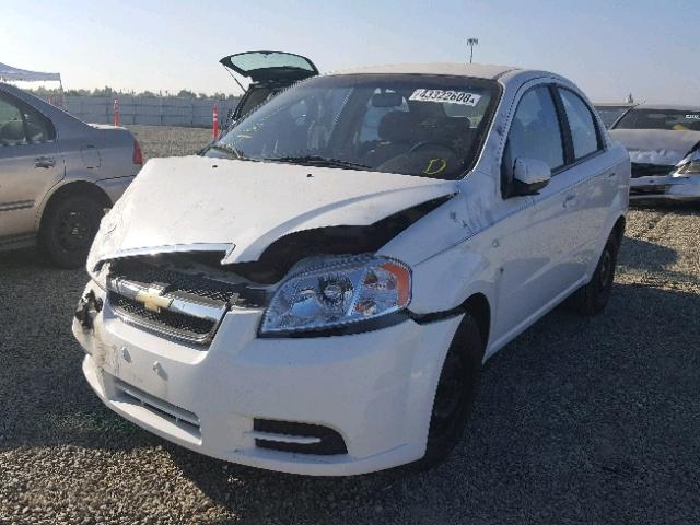 KL1TD56668B041976 - 2008 CHEVROLET AVEO BASE Biały zdjęcie 2