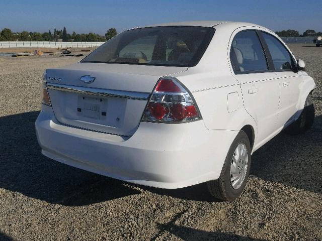 KL1TD56668B041976 - 2008 CHEVROLET AVEO BASE Biały zdjęcie 4