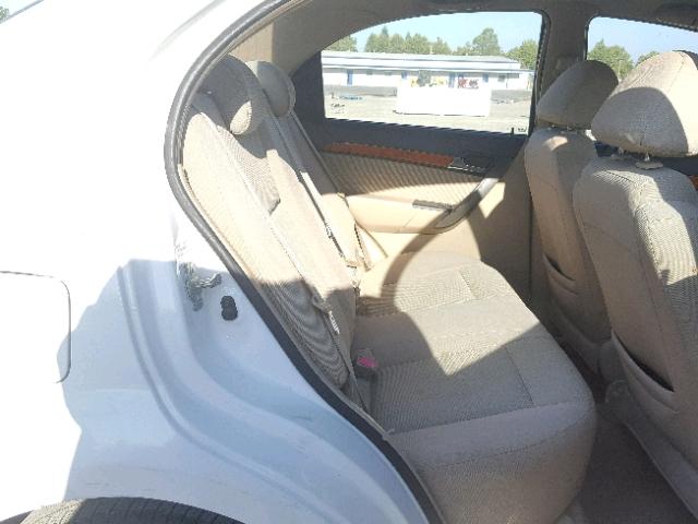 KL1TD56668B041976 - 2008 CHEVROLET AVEO BASE Biały zdjęcie 6