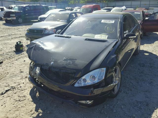 WDDNG71X57A014489 - 2007 MERCEDES-BENZ S 550 BLACK photo 2