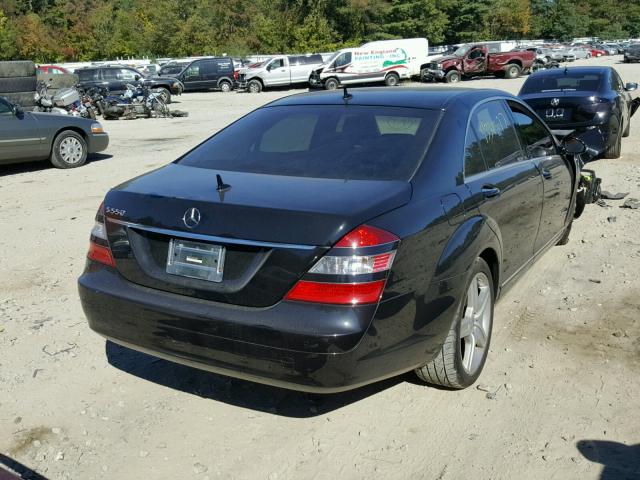 WDDNG71X57A014489 - 2007 MERCEDES-BENZ S 550 BLACK photo 4