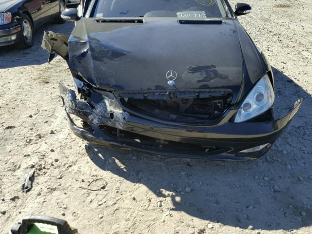 WDDNG71X57A014489 - 2007 MERCEDES-BENZ S 550 BLACK photo 9