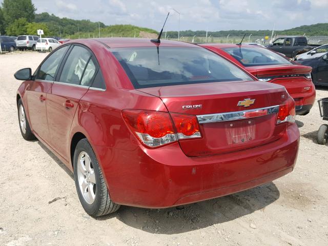 1G1PF5SC1C7391410 - 2012 CHEVROLET CRUZE LT RED photo 3