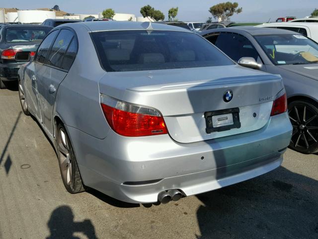 WBANB33554B108730 - 2004 BMW 545 I SILVER photo 3