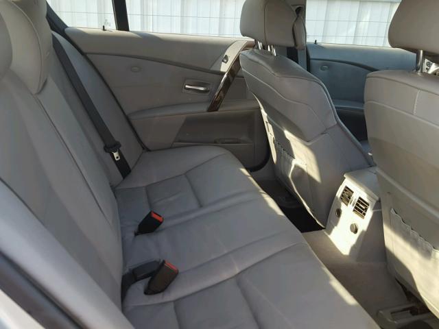 WBANB33554B108730 - 2004 BMW 545 I SILVER photo 6