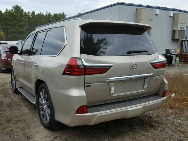 JTJHY7AX6H4220910 - 2017 LEXUS LX 570 TAN photo 3