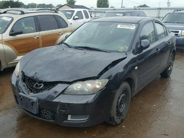 JM1BK12F681107568 - 2008 MAZDA 3 BLACK photo 2