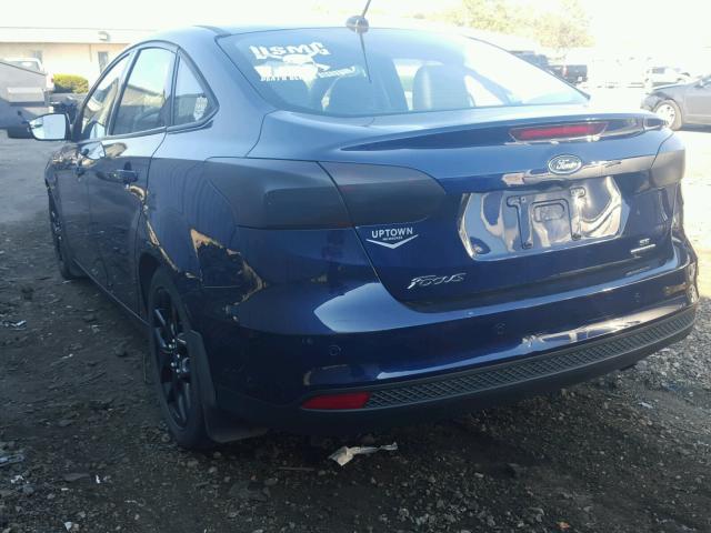 1FADP3F23GL211344 - 2016 FORD FOCUS SE BLUE photo 3