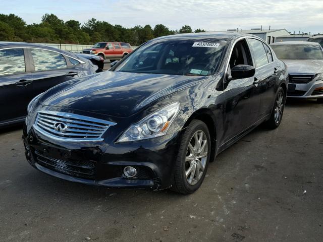 JN1CV6AR0DM757058 - 2013 INFINITI G37 BLACK photo 2