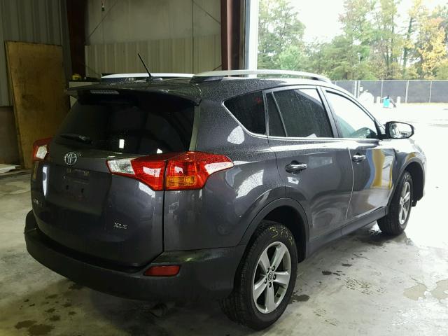 JTMWFREV2FJ031352 - 2015 TOYOTA RAV4 XLE SILVER photo 4