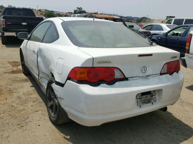 JH4DC54892C009544 - 2002 ACURA RSX WHITE photo 3