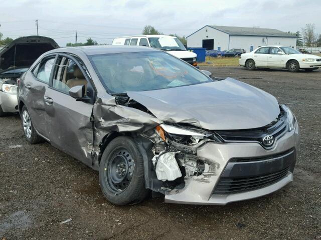 2T1BURHE6GC646824 - 2016 TOYOTA COROLLA TAN photo 1