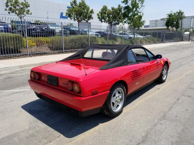 ZFFFC33A5K0081914 - 1989 FERRARI MONDIAL T RED photo 4