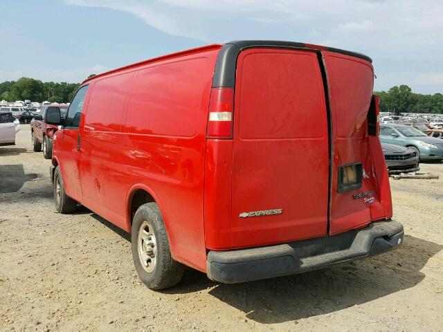 1GCEG15X751147186 - 2005 CHEVROLET EXPRESS G1 RED photo 3