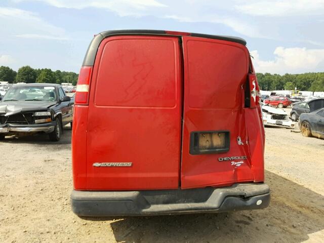 1GCEG15X751147186 - 2005 CHEVROLET EXPRESS G1 RED photo 6