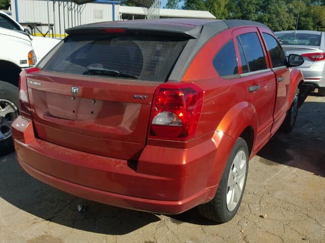 1B3JB48B07D504015 - 2007 DODGE CALIBER SX ORANGE photo 4