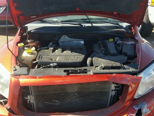 1B3JB48B07D504015 - 2007 DODGE CALIBER SX ORANGE photo 7