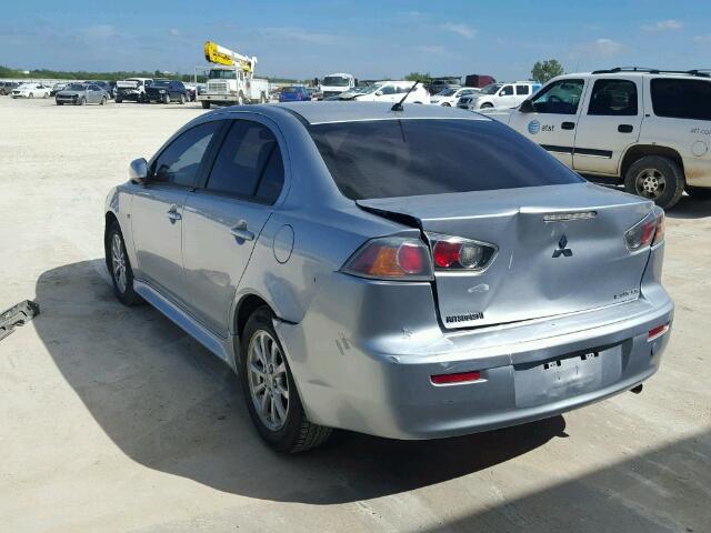 JA32U2FU8AU020895 - 2010 MITSUBISHI LANCER ES/ SILVER photo 3