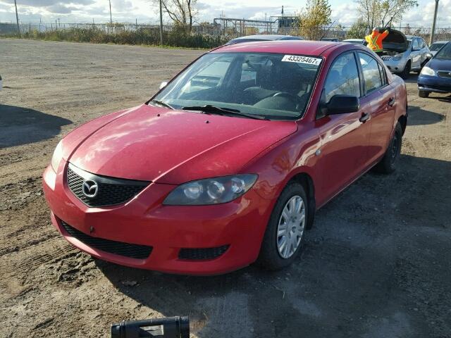 JM1BK12F651344718 - 2005 MAZDA 3 I RED photo 2