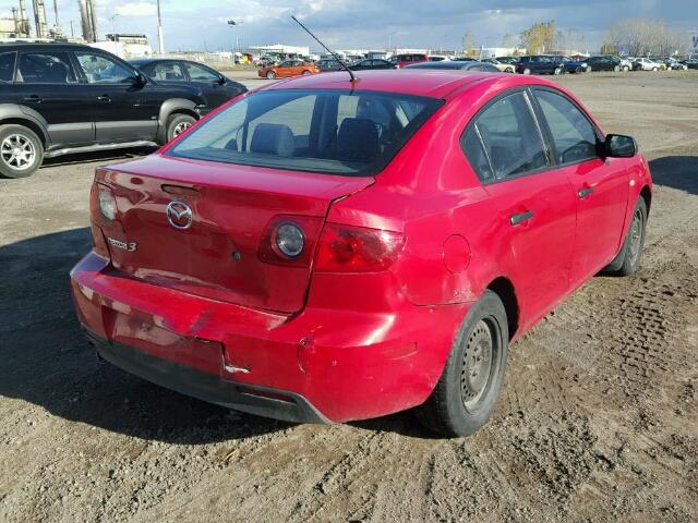 JM1BK12F651344718 - 2005 MAZDA 3 I RED photo 4